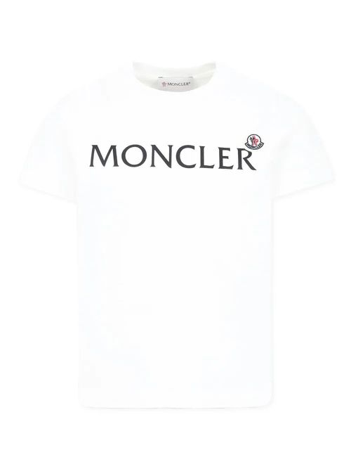 Cotton T-Shirt With Logo Print And Patch