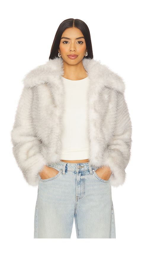 LoveShackFancy Orlen Jacket in Grey. XXS also in L, M, S