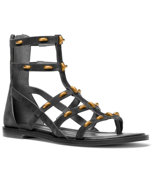 Women's Noa Gladiator Open Toe Flat Sandals - Black