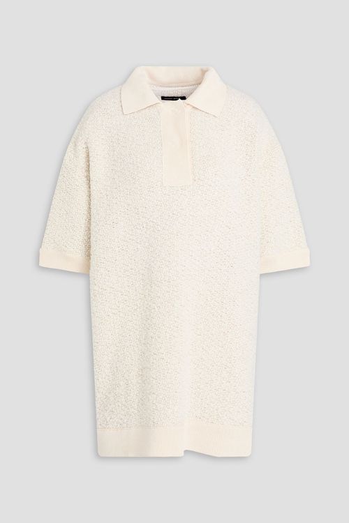 Imelda bouclé polo shirt - White - FR 34