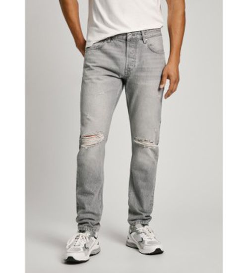 Pepe Jeans for man. PM207392UI3 Jeans Tapered grey (31/32), Casual, Denim, Organic Cotton, Sustainable