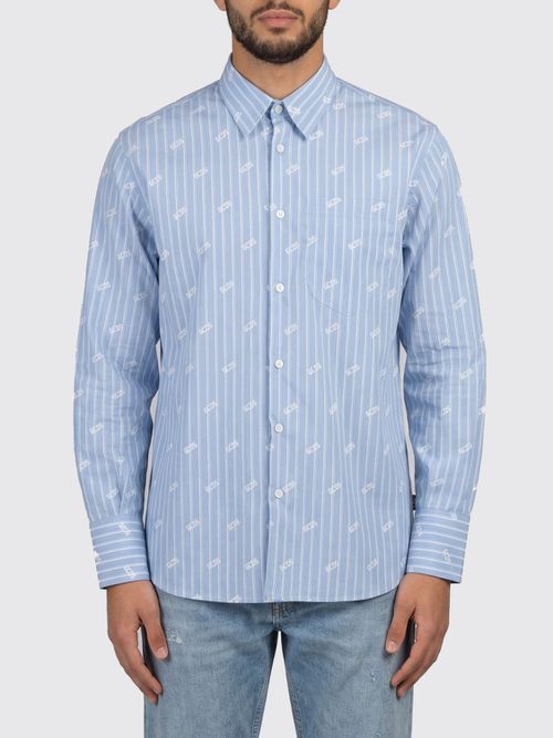 Shirt Men color Gnawed Blue