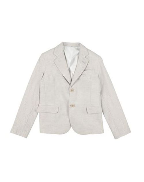 Man Blazer Beige Size 12 Cotton, Polyester