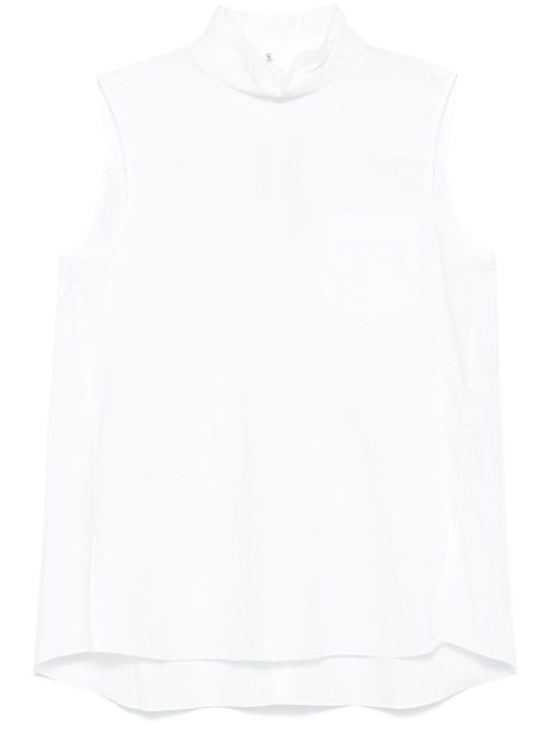 Sleeveless blouse - White