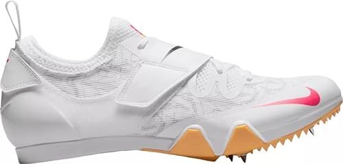 Nike Pole Vault Elite Track & Field Jumping Spikes (White/Teal Tint/Fire Pink/Obsidian)