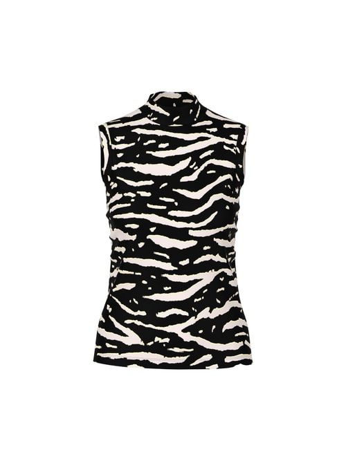 Marc Cain Top with animal print, black, 34 N