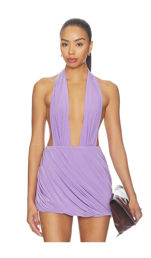 Norma Kamali Wonderwoman Halter Mio in Lavender. XL. Also in