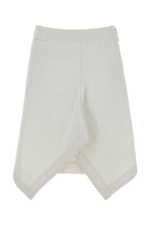 White Denim Skirt
