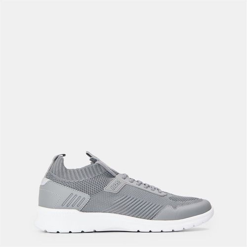 Boss Boss Mens Everyday Comfortable Sneakers in Lt/Pastel Grey