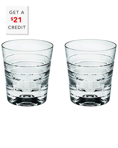 Vinyl Old Fashion Glasses (Set Of 2) with $21 Credit
