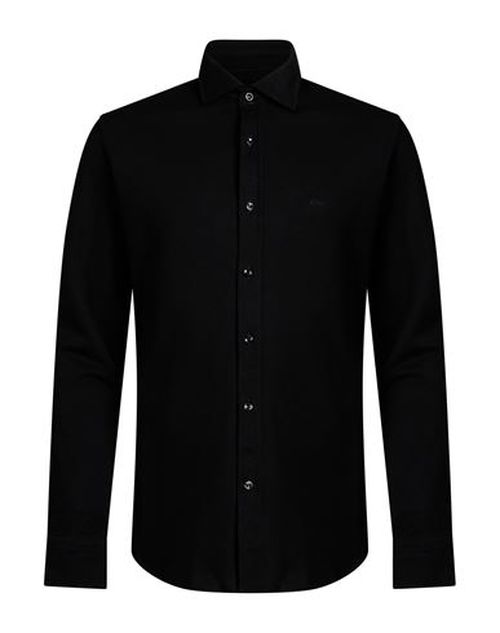 Man Shirt Black Size 16 Cotton