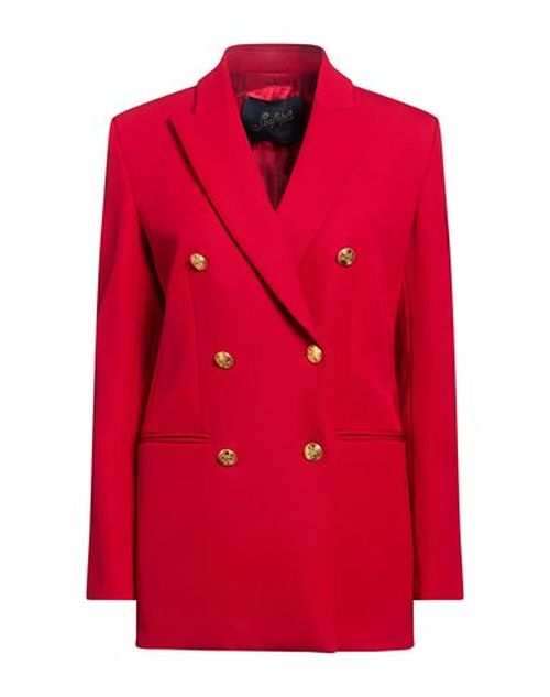 Woman Blazer Red Size 4 Virgin Wool, Elastane