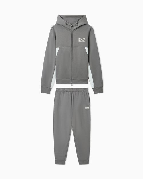 Summer Block pure cotton tracksuit with hood