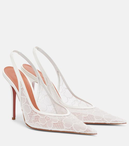 Anok lace slingback pumps