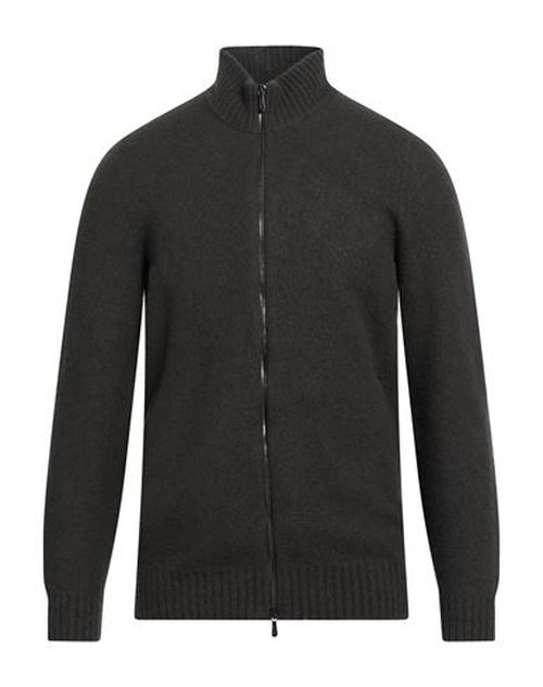 Man Cardigan Charcoal Size 38 Lambswool