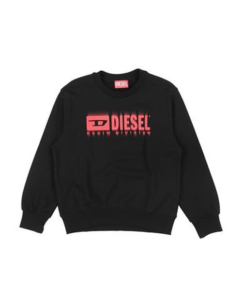 Kid Boy Sweatshirt Black Size 10 Cotton, Elastane