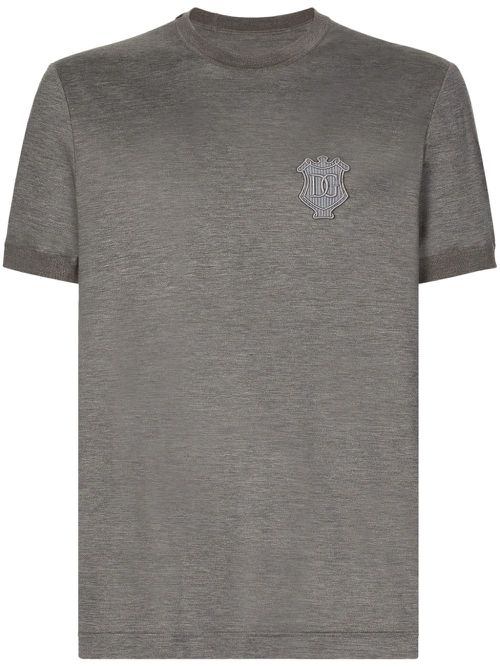 Embroidered logo t-shirt - Grey