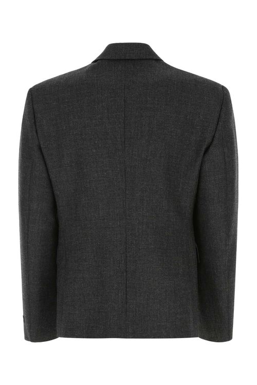 Melange Dark Grey Wool Blazer