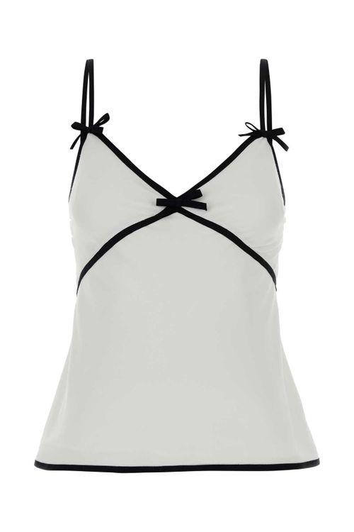 Crepe Tank Top — White