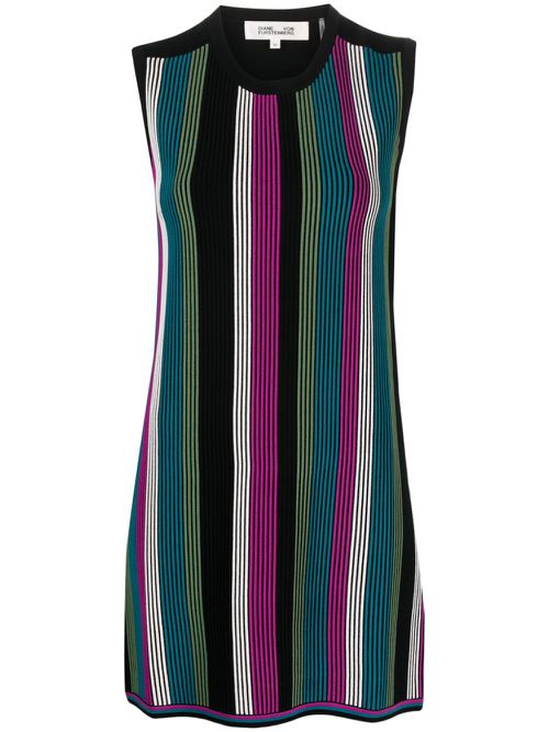 Meta striped minidress - Black