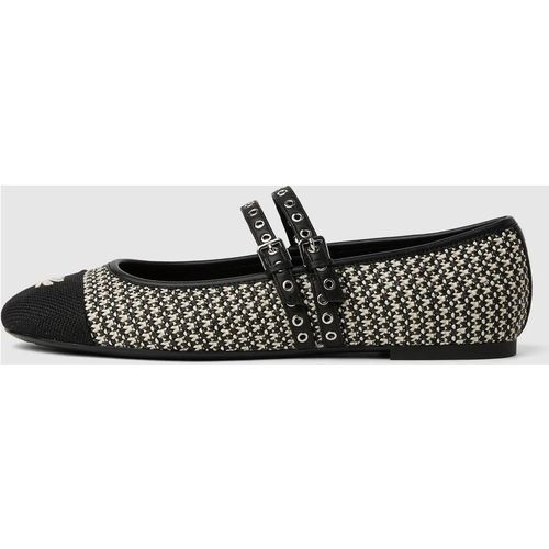 Karl Lagerfeld - Karo Riemchenpumps, Damen, Schwarz/weiss, Größe