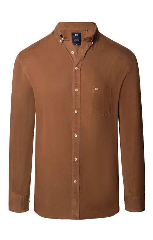 Men's  Button Down Soft Feel Shirt, Tan