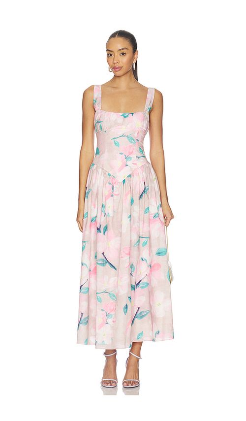 Bardot Cartia Printed Midi Dress in Pink. 10. Also , 2, 4