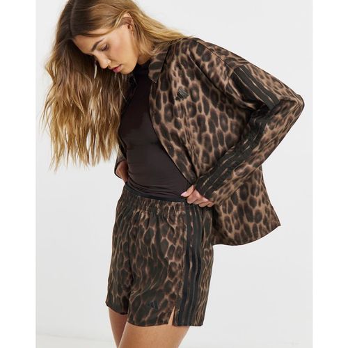 Adidas 3 Stripes Leopard Print Short