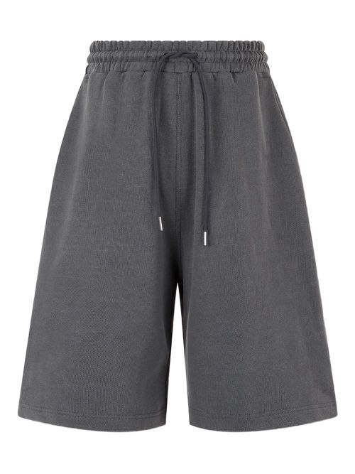 Drawstring sweat shorts - Grey