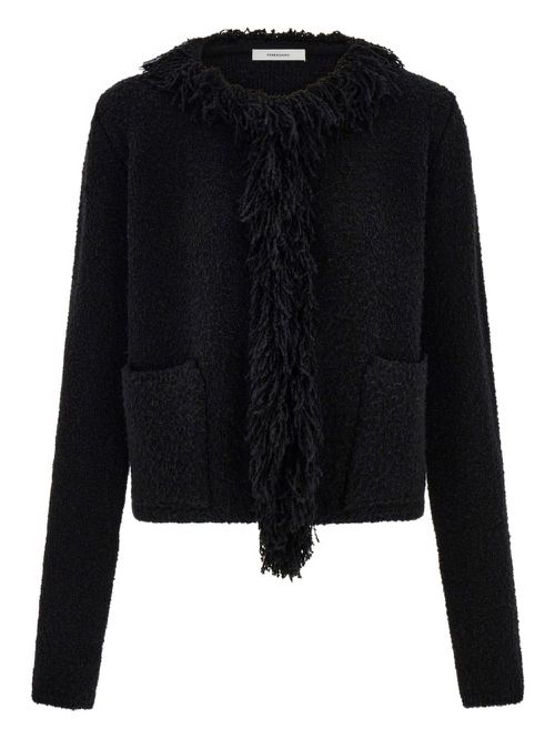 Fringed cardigan - Black