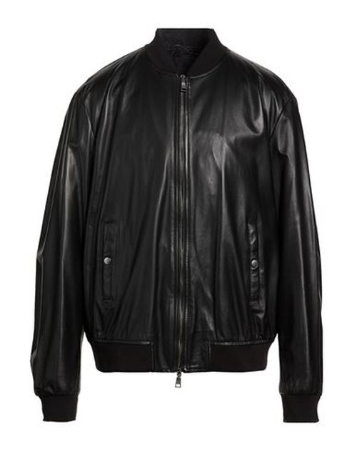 Man Jacket Black Size 32 Ovine leather