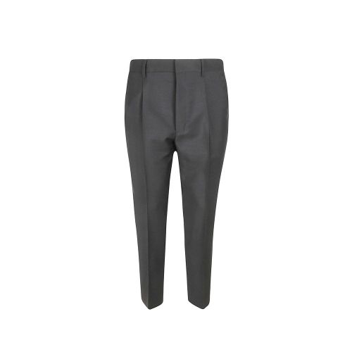Wool Blend Trousers — Gray
