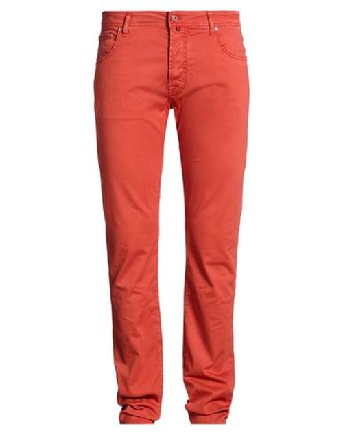Jacob Cohёn Man Pants Orange Size 38 Cotton, Lyocell, Elastane