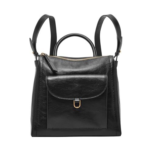 Fossil Women's Parker Leather Mini Backpack Purse Handbag