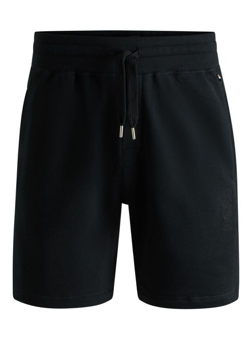 Drawstring-waist shorts - Black