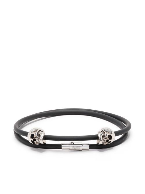 Double-layered cord bracelet - Black