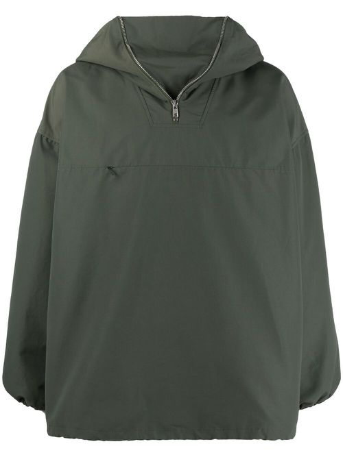 Oversized hooded jacket - Green