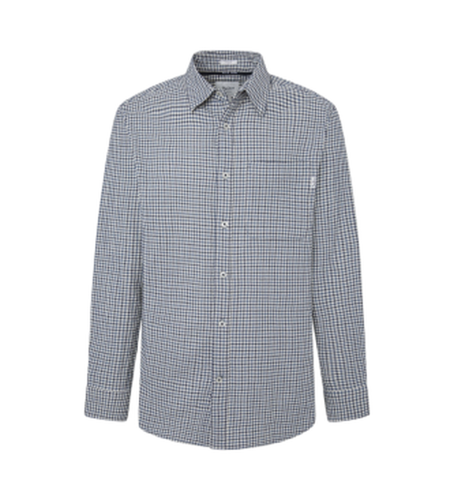 Pepe Jeans for man. PM308733 Shirt Mick navy (L), Casual, Cotton, Long sleeve