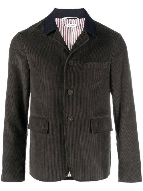 Corduroy button-down blazer