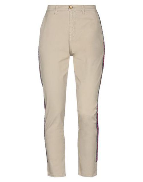 P_jean Woman Pants Beige Size 25 Cotton