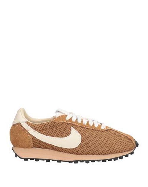 Man Sneakers Camel Size 8.5 Leather, Textile fibers