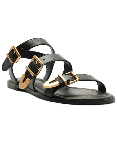 Women's Paige Flat Sandals - Black