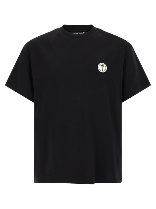 Logo-Embroidered Cotton T-Shirt — Black