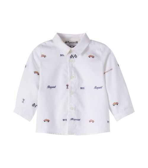 X Porsche Baby Malo cotton jacquard shirt