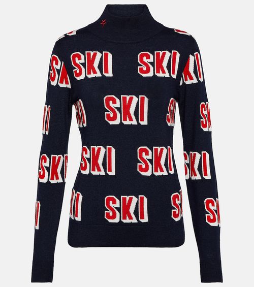 Perfect Moment Wool jacquard turtleneck sweater