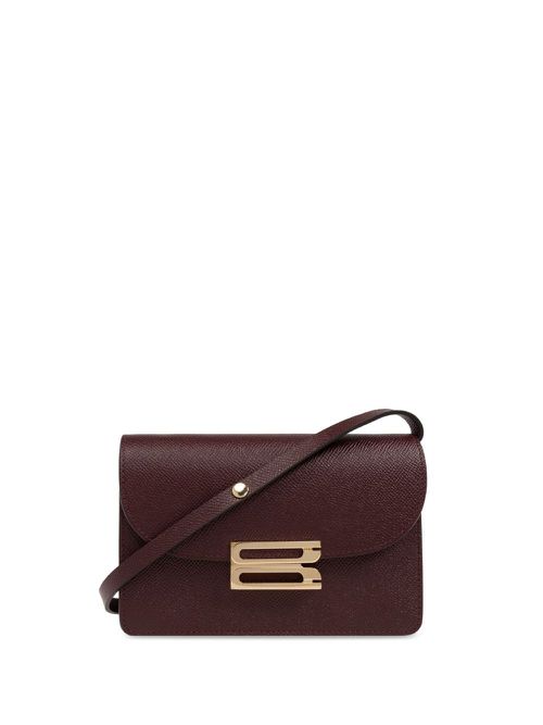 Leather shoulder bag - Red