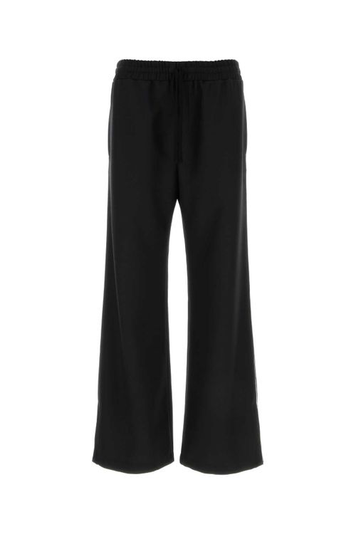 Polyester Jersey Joggers — Black