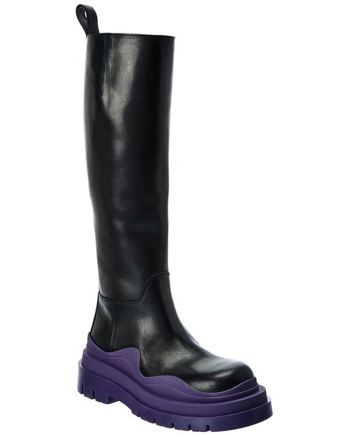 The Tire High Leather Boot