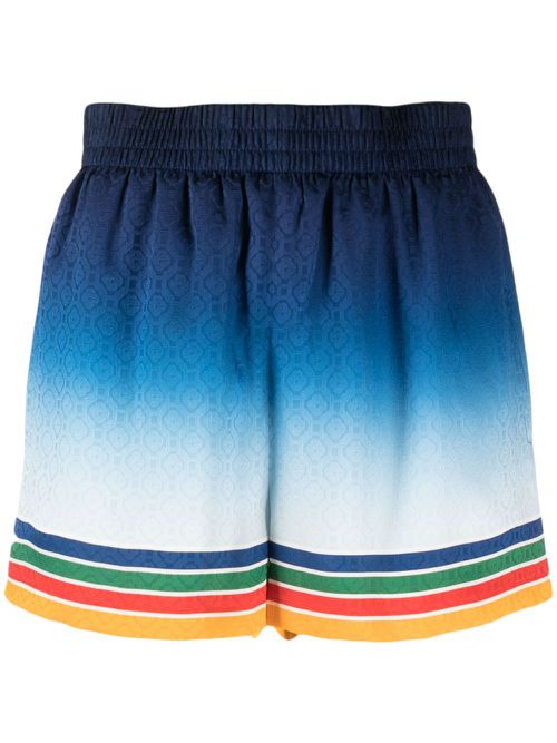 Studio De Musique silk shorts - Blue