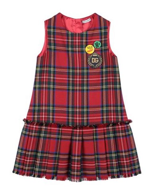 Kid Girl Kids' dress Red Size 11 Virgin Wool